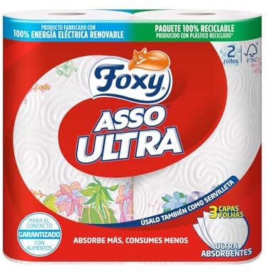 Foxy Asso Ultra Papel de Cocina - 2 rollos