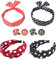 Knoten-Stirnband niedlich Polka Dot, Haarband stirnband verdrehte Haarbänder und Damen-Ohrstecker für Mädchen und Frauen (Packung mit 6)