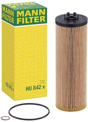 MANN-FILTER HU 842 x Oil Filter - CARS + TRANSPORTERS | For cars, high filtration performance, optimal engine protection, high-quality seal, genuine OE technology