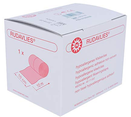 RUDAVLIES querelastisches Klebevlies gerollt 10 m, Größe:10 m x 10 cm