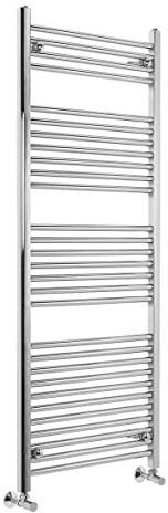 WarmeHaus Contemporary Straight Heated Bathroom Towel Rail Radiator Rad 1500 x 600 Chrome