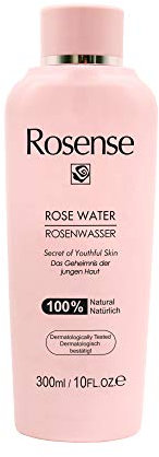 Rosense 100% naturreines, echtes Rosenwasser, vegan, ohne Alkohol oder sonstige künstliche Stoffe, 300 ml