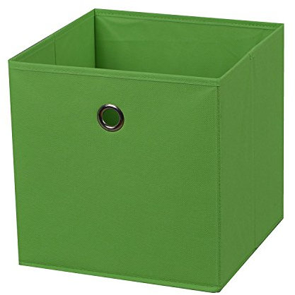 2 Stück Faltbox Grün 28 x 28 x 28 cm Aufbewahrungsbox faltbar
