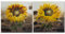 DPI Sonnenblumen - Ölbild auf Leinwand quadratisch