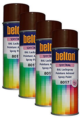 Kwasny 4 bombes de peinture Belton Spectral RAL8017 Brun chocolat 400ml