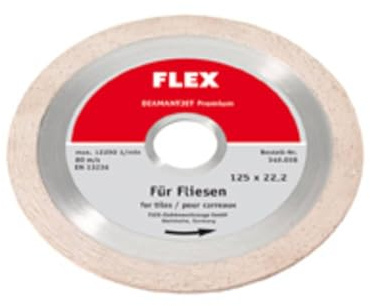 FLEX A349.038 Disc De Diamante O 125 para Ceramica for DIYers & Professionals, Built for Cutting and Finishing Jobs
