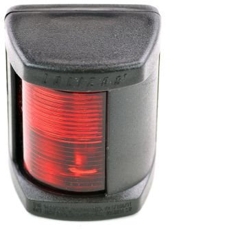 wellenshop Backbordlaterne Navigationslicht 12V 10W Schwarz