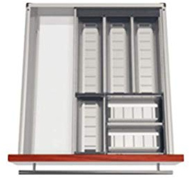 Blum ORGA-LINE Besteckeinsatz Set, NL500 mm, B280 mm, für TANDEMBOX Schubkasten, staubgrau, Set