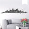 WANDKINGS Wandtattoo Skyline Frankfurt 120 x 30 cm - Weiß - 35 Farben zur Wahl