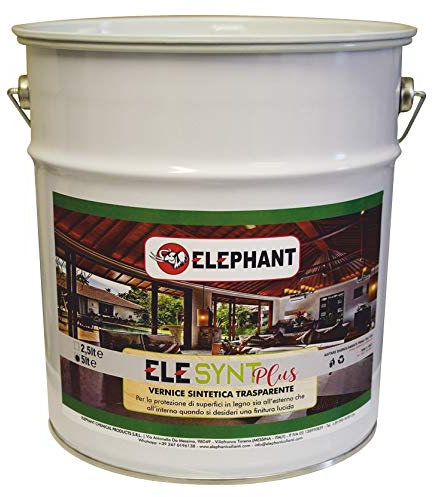 Vernice sintetica synt solvente trasparente per legno ELE SYNT PLUS (5lt)