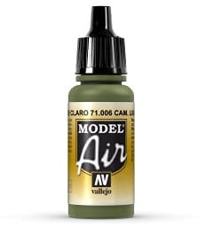 Vallejo Model Air Acrylfarbe, 17 ml Camouflage Light Green
