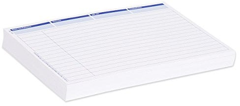 Einlegekarten für Karteikarten, 100 Stück, DIN A5 quer