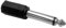 Jack Femelle 3.5MM Mono vers Male 6.35 MM Mono