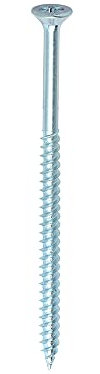 TIMCO Twin-Threaded Woodscrews - PZ - Double Countersunk - 8 x 3 - Zinc Plated - Box of 200