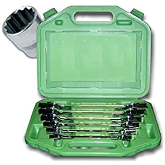 JBM 51659 - Pack de 6 Llaves de Vaso de 12 Cantos articuladas