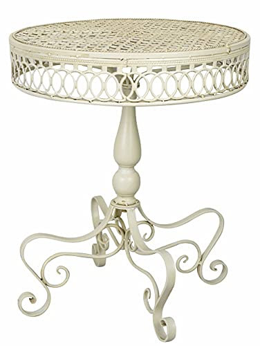 Gartentisch Shabby Chic Tisch im Antikstil Metalltisch Gartenmöbel AJA018 Palazzo Exklusiv