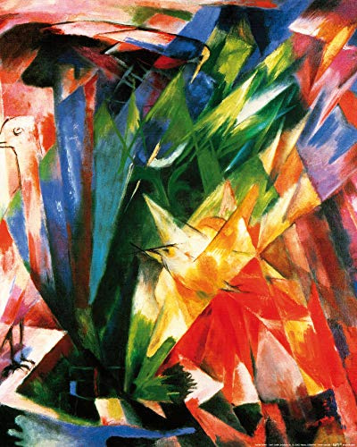 1art1 Franz Marc Poster Die Vögel, 1914 Kunstdruck Bild 50x40 cm
