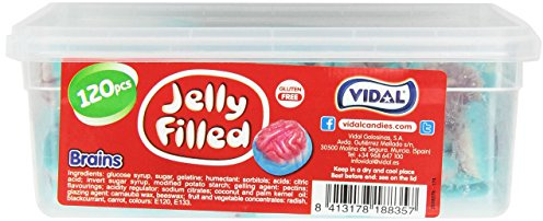 Vidal Jelly Filled Brains (Pack of 2, Total 240 Pieces)