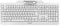 CHERRY KC 1000 SC, Wired Security Keyboard with Integrated Card Reader, UK Layout (QWERTY), Plug & Play (USB-A), Flat Design, White-Grey