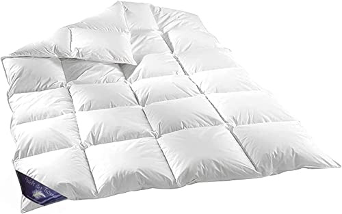 Welt der Träume 135 x 200 cm Bettdecke aus Daunen/Federn, 100% Baumwolle, Naturprodukt
