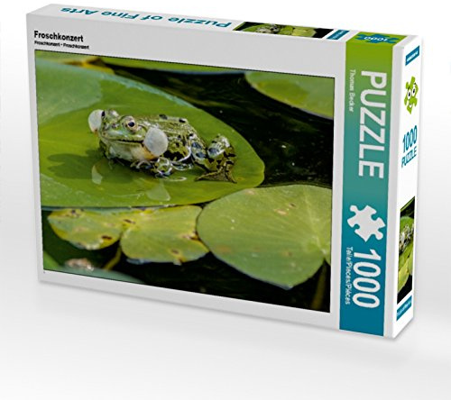 CALVENDO Puzzle Froschkonzert | 1000 Teile Lege-Größe 64 x 48 cm Foto-Puzzle für glückliche Stunden