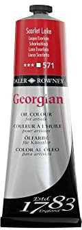 Daler Rowney Georgian - Peinture à l'huile - Magnifiques couleurs - 225 ml - Rouge givré