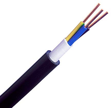 NYY-J HITUF 1.5mm 3 CORE OUTDOOR CABLE 15 MTRS BLACK