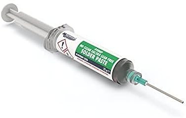 MG Chemicals 4900P SAC305, pasta saldante senza piombo, non pulita, erogatore pneumatico da 25 g (0,9 once) (completo di stantuffo e punta di erogazione)