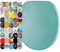 Sanilo Toilet Seat, Great Range of Colorful Toilet Seats, Stable Hinges, Easy to Mount (Glitter Turquoise)