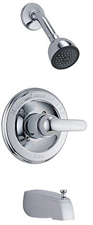 Classic Druck ausgewogene Thermostat Badewanne und Dusche Wasserhahn Zierleiste mit Hebel Griff Finish/Dusche Typ: Chrom/Wandhalterung
