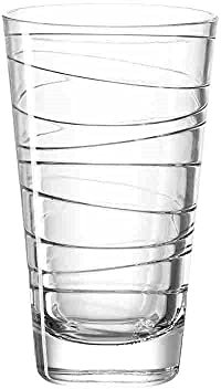 Leonardo Vario Struktur, Becher groß, Longdrinkglas, klar, 280 ml, 019450