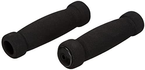 Prophete Fahrradgriffe, Soft-Griffe mit Lenkerstopfen, Lenkergriff, Länge 130 mm, Farbe schwarz