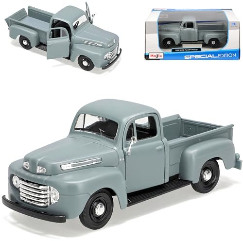 Maisto Ford F-1 Pick-Up 1948 Matt Grau 1/25 1/24 Modell Auto