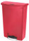 Rubbermaid Commercial Products Commercial Products 1883570 Slim Jim Step On collecteur à pédale en résine version large 90L -rouge