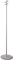 Standgarderobe mit 5 drehbaren Kleiderhaken, Höhe 1,7 m, Edelstahl gebürstet (V2A, CNS, INOX, NIRO), Garderobenständer, Kleiderständer, standfest, stabil, modern - PHOS Design