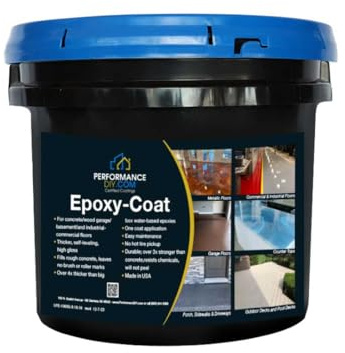 PerformanceDIY Good Half Kit Epoxy Floor Coating- Taupe Base-Covers 250 sq. ft.-for Garage,Basement, Patio,Commercial Floors,Concrete-Non-Toxic