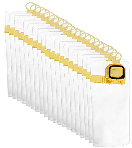 SPARES2GO Chiffon en microfibre Sacs compatible avec Vorwerk Kobold VK140 VK150 Aspirateurs (Paquet de 20)