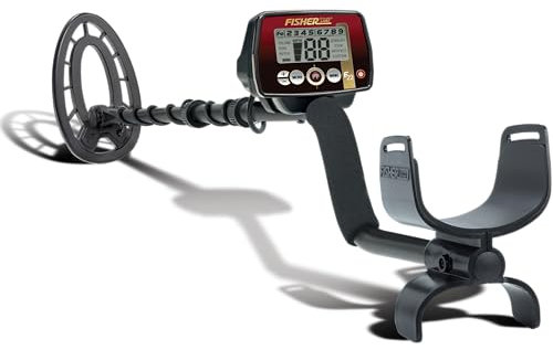 Fisher F22 wetterfester Metalldetektor mit tauchfähiger Suchspule, Schwarz