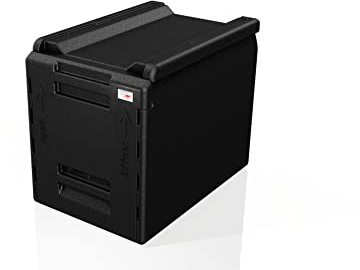 KÄNGABOX® Tower Thermobox mit Schiebetür GN 1/1 – Isolierbox 66L für Catering & Gastronomie –Stapelbar, Ultraleicht, HACCP-konform, Spülmaschinenfest, Stoß- und Kratzfest
