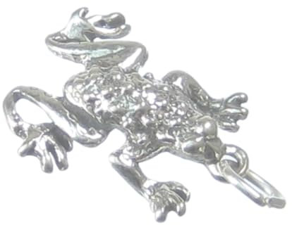 Frog Toad Sterling Silber Charm .925 x 1 Toads Frogs Charms