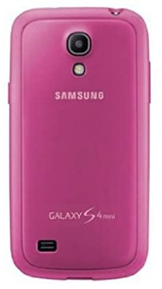Samsung Protective Cover Plus - Funda para móvil Galaxy S4 Mini (Revestimiento de goma), rosa