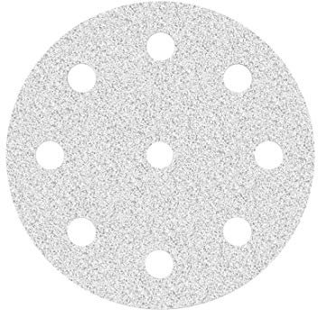 MioTools Shark Klett-Schleifscheiben, 125 mm, 9-Loch, f. Exzenterschleifer, Normalkorund (50 Stk.) K120
