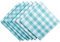 DII Ensemble de serviettes de table en coton, bleu turquoise