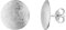 Scheiben Ohrstecker Goldschmiedearbeit aus Deutschland (Sterling Silber 925) Durchmesser 13 mm, Damen Ohrringe