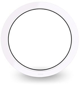 Rundfenster – Bullauge – Festverglasung (FiB) - Durchmesser: 120cm – weiß - 60 mm Profil – 2-Fach-Verglasung