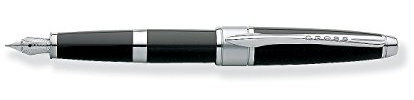 Cross Apogee Fine Nib Fountain Pen - Black Lacquer