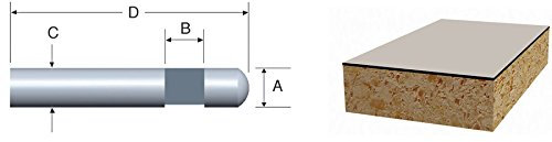 Bosch 85285MC 1/4 in. Solid Carbide Flush Trim Router Bit