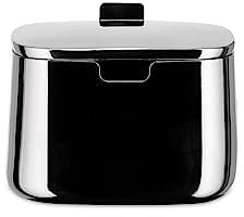 Alessi Zuckerdose aus Edelstahl, Silber, 8.3 x 9 x 35 cm