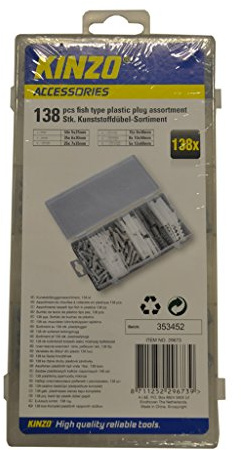 KINZO Plastic Plug Assortment 138 Stück, 29673