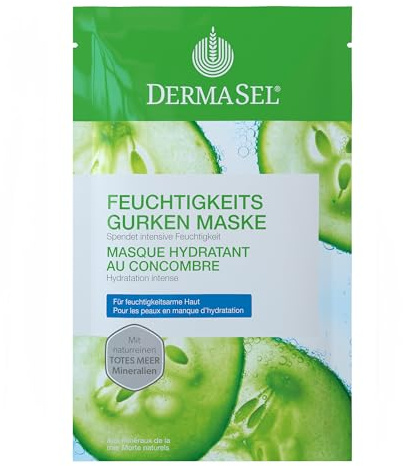DermaSel® Feuchtigkeitsmaske Gurke | Totes Meer | 12 ml